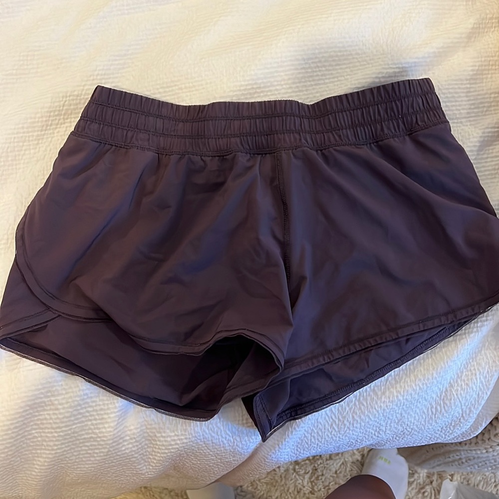 Lululemon shorts size 6. Barely worn. Plum color